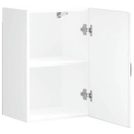 Кухненски стенен шкаф, Kalmar, бял гланц, инженерно дърво