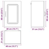 Кухненски стенен шкаф, Kalmar, дъб артизан, инженерно дърво