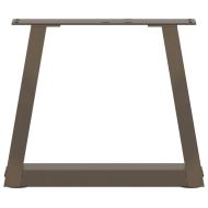 Крака за масичка за кафе, V-образни, 2 бр., естествена стомана, 30 x (30-31,3) см, стомана