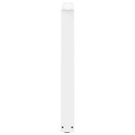 Крака за трапезна маса, V-образни, 3 бр., бели, 80 x (72-73,3) см, стомана