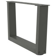 Крака за масичка за кафе, V-образни, 2 бр., антрацит, 50x(30-31,3) см, стомана