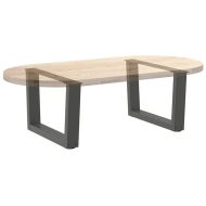 Крака за масичка за кафе, V-образни, 2 бр., антрацит, 50x(30-31,3) см, стомана