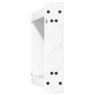 Крака за масичка за кафе, U-образни, 2 бр., бели, 28 x (42-43) см, стомана