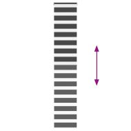 Зеброва щора черна 45x200 см Ширина на плата 40,9 см Полиестер