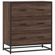 Бюфет Кафяв дъб 68x35x76 cm Изработена дървесина и метал