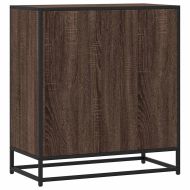 Бюфет Кафяв дъб 68x35x76 cm Изработена дървесина и метал