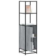 Висока дъска Grey Sonoma 35,5x35x139cm Обработено дърво и метал