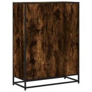 Библиотека, опушен дъб, 80,5x35x107,5 см, инженерно дърво