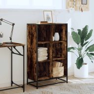 Библиотека, опушен дъб, 65,5x33x107,5 см, инженерно дърво