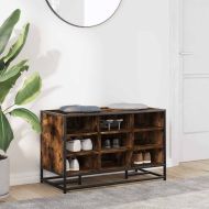 Пейка за обувки опушен дъб Изработена дървесина и метал