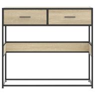 Конзолна маса, дъб сонома, 90x35x80 см, инженерно дърво