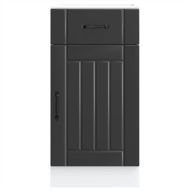 Кухненски шкаф Lucca Черно инженерно дърво