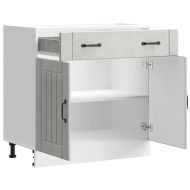 Кухненски шкаф Lucca, бетонно сив, инженерно дърво