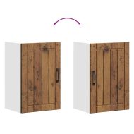 Кухненски стенен шкаф Lucca, старо дърво, инженерно дърво