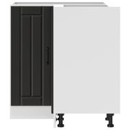 Кухненски ъглов шкаф Lucca, черен, инженерно дърво