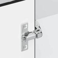 Кухненски стенен ъглов шкаф Lucca, черен, инженерно дърво