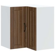 Кухненски стенен ъглов шкаф Lucca, кафяв дъб, инженерно дърво