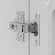 Кухненски стенен шкаф със стъклена врата Lucca бетонно сив