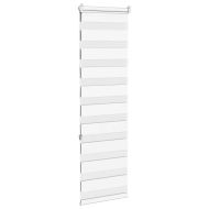 Зеброва щора бял 40x150 см ширина на плата 35,9 см полиестер