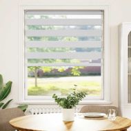 Зеброва щора бял 110x150 см ширина на плата 105,9 см полиестер