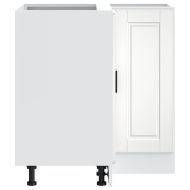 Кухненски ъглов шкаф Lucca, бял гланц, инженерно дърво