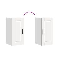 Кухненски стенен шкаф Porto, бял, инженерно дърво