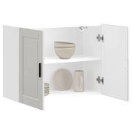 Кухненски стенен шкаф Porto, бял гланц, инженерно дърво