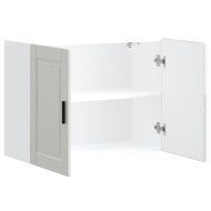 Кухненски стенен шкаф Porto, бял гланц, инженерно дърво