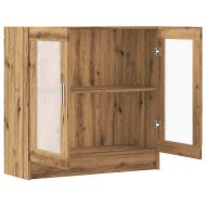 Библиотека, дъб артизан, 82,5x30,5x80 см, инженерно дърво