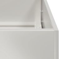 Кашпа, 120x40x40 см, неръждаема стомана