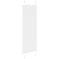 Плисирана щора Бяла 40x150 cm Ширина на плата 39,4 cm Полиестер