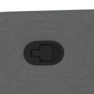 Изправящ реклайнер стол, тъмносив, текстил