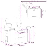 Recliner Chair Cloud Grey Fabric