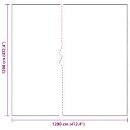 Прозрачен брезент с капси 12x12 m Полиетилен