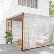 Прозрачен брезент с капси 8x8 m Полиетилен