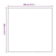 Прозрачен брезент с капси 8x8 m Полиетилен