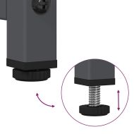 ТВ шкаф, антрацит, 68x39x60,5 см, стомана
