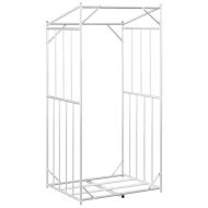vidaxL Стойка за дърва за огрев с дъждобран, 100x80x200 см