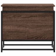 Кутия за съхранение, кафяв дъб, 60x40x51,5 см, инженерно дърво