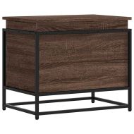 Кутия за съхранение, кафяв дъб, 60x40x51,5 см, инженерно дърво