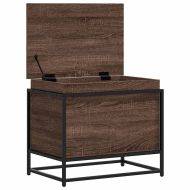 Кутия за съхранение, кафяв дъб, 60x40x51,5 см, инженерно дърво