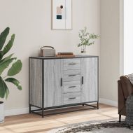 Сайдборд, сив сонома, 92x35x76 см, инженерно дърво