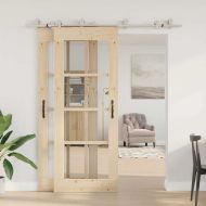 Механизъм за плъзгаща врата 200 см неръждаема стомана сребрист