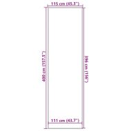 Изтривалка, синя, 115x400 см