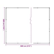 Покривало за растения с капси 3x8 м Полиетилен