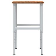 Работна маса светлокафява Дъб от масивна дървесина