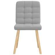 Трапезни столове, 4 бр, облачно сиви, текстил