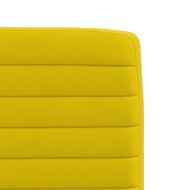 Трапезни столове, 4 бр, жълти, кадифе