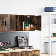 гараж стенен шкаф опушен дъб инженерна дървесина