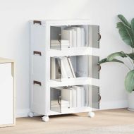 Кутия за съхранение с колела на 3 нива 28 L 48,5x29,5x86 cm